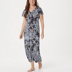Carole Hochman Abstract Hydrangea Lounge Dress